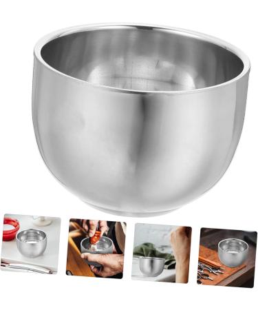 Angoily Double-Walled Stainless Steel Shaving Cup Set - Premium Korean Foam & Razor Tools for Men - Buy Online on SooperMarket.com