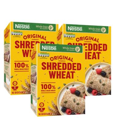 Cereal Bundle Containing Shredded Wheat Breakfast Biscuits 16s (3 Pack)