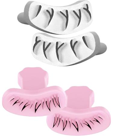 Eyelash Curlers Eyelash Stamp For Beginner 1 Pair Diy Natural Long Lasting Lower Lash Stamp For Makeup Eyelash Stamps Tool For Woman Girls White - Buy Online on SooperMarket.com