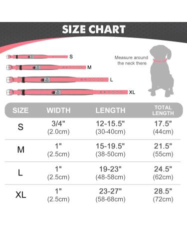 Joytale Softly Padded Neoprene Dog Collar for Small Dogs - Reflective Nylon Pink - 1 Pack - Buy Online on SooperMarket.com