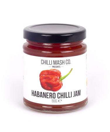 Habanero Chilli Jam | Chilli Mash Company | Medium Heat | UK Grown Chillies | 190g | British Made Product | Vegan and Vegetarian Friendly | Delicious Sweet Chilli Jam
