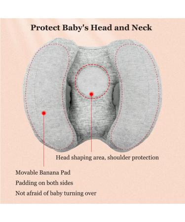 Baby Travel Neck Support Pillow - Infant Headrest for Car Seat & Stroller - Grey - Buy Online on SooperMarket.com