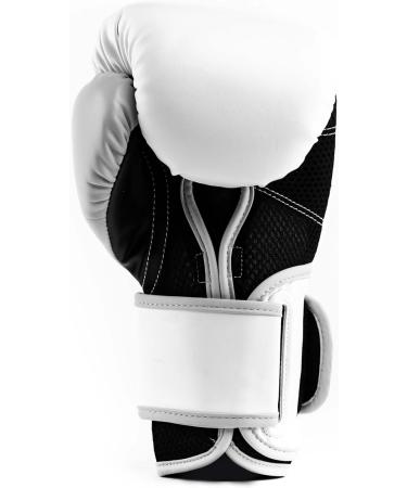 Everlast Unisex Adult Boxing Gloves Powerlock 2 - 16oz Training Gloves in White | Premium Quality & Durability for Boxing & Fitness - Buy Online on SooperMarket.com