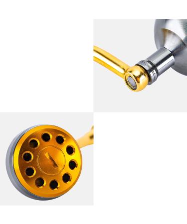 Goture Spinning Reel Handle Replacement with Round Power Knob - Gold Medium - Buy Online on SooperMarket.com