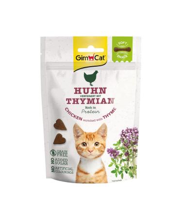 Gimcat soft snacks chicken with thyme - soft and protein -rich cat lick without added sugar - 1 bag (1 x 60 g) 60 g (1 Pack) chicken with thyme
