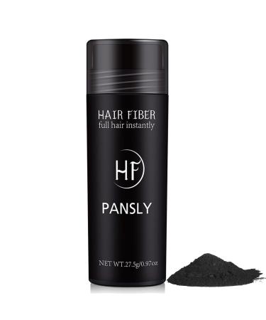 Hair Fibres Black Hair Building Fibers Professional Instantly Thicker Fuller Looking Hair Natural Hair Filler Instantly Conceals Hair Loss for Bald Spots & Thinning Hair(Black)
