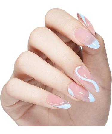 AILLSA Pastel Blue Gel Nail Polish Set Baby Yellow Lavender Purple Macaron Gel Polish with Base and Top Coat Long Lasting All Season Color Soak Off U V L ED Manicure Art Salon DIY at Home 7Pcs 8ML Blue Macaron - Buy Online on SooperMarket.com
