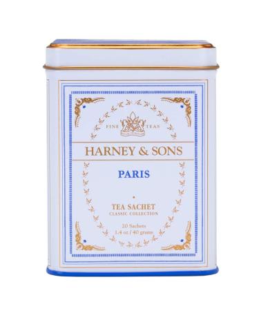Harney & Sons Paris Tea - 20 Sachets (1.4 oz) | Premium Loose Leaf Tea - Buy Online on SooperMarket.com