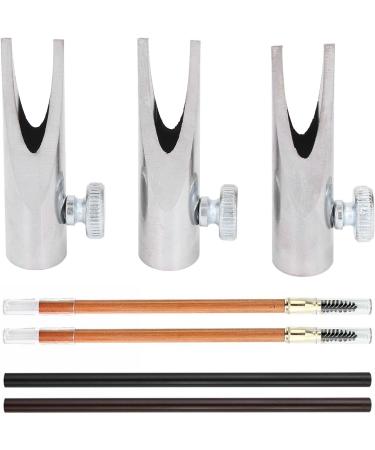 Metal Eyebrow Sharpener Lightweight U-Shaped Slotted Eyebrow Sharpening Tool for Travel (Silver) - Buy Online on SooperMarket.com