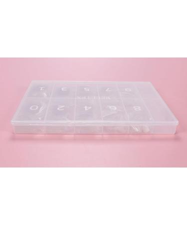 500 Pieces Clear French False Nail Tips with Box - Acrylic Artificial Nails for Women & Girls (10 Sizes) - Buy Online on SooperMarket.com