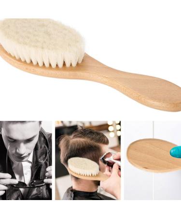 Buy NOLITOY Mustache Brush & Beard Straightening Comb - Wooden Facial Cleansing Brush for Men | Anti-static 15x4x2 CM - Buy Online on SooperMarket.com