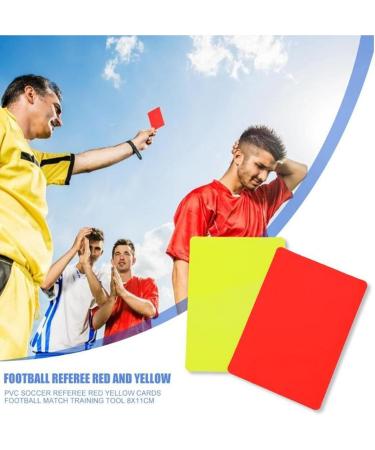 Shop EHIOG Referee Card Set - Metal Pipe with Red Yellow Cards & Point Book | Essential Referee Equipment for Football Games - Buy Online on SooperMarket.com