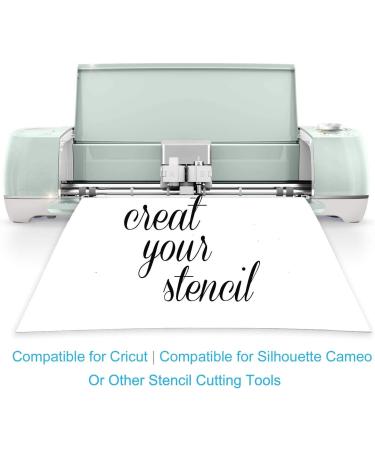 10 Pack 4 Mil CLEAR Mylar Stencil Sheets 12x12 - Reusable Blank Stencils for Cricut Vinyl Cutting Machine - 10 Pack Clear 4mil 12x12 Sheets - Buy Online on SooperMarket.com