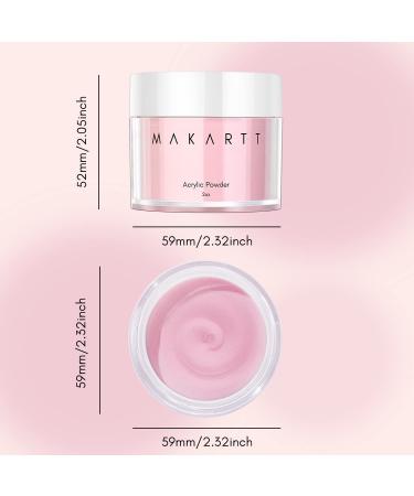 Makartt Light Pink Acrylic Powder for Nails - 56g Professional Nail Builder for Perfect Acrylics - Buy Online on SooperMarket.com