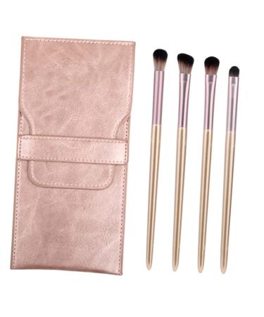Baluue 1 4pcs Eye Makeup Brushes Blending Brush Kit Mini Brush Beauty Brush Eye Shade Brush Plastic Pink