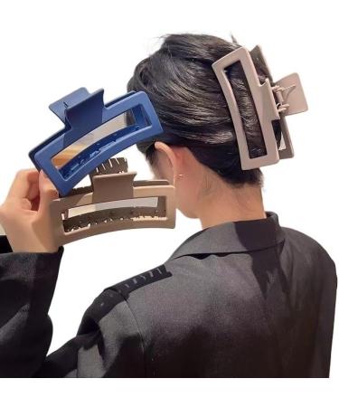 12.5CM Woman Extra Large Rectangle Hair Claw Barrettes Fashion Girl Hair Clips Hair Headwear Hair Accessories Korean Hairpins (Color : Light Orange Size : One size) One size Light Orange - Buy Online on SooperMarket.com