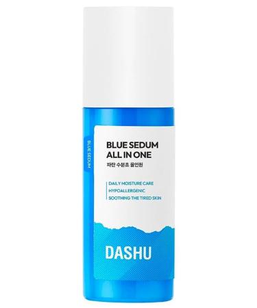 DASHU Boy Blue Sedum Moist All-in One | Hydrating Moisturizer Face Cream w/ 8 Types of Hyaluronic Acids | Gentle Face Moisturizer for Men 5.07 fl oz