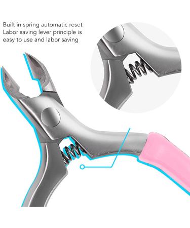 Cuticle Trimmer Ergonomic Design Nail Cuticle Cutter for Home for Cuticle (Pink) - Buy Online on SooperMarket.com