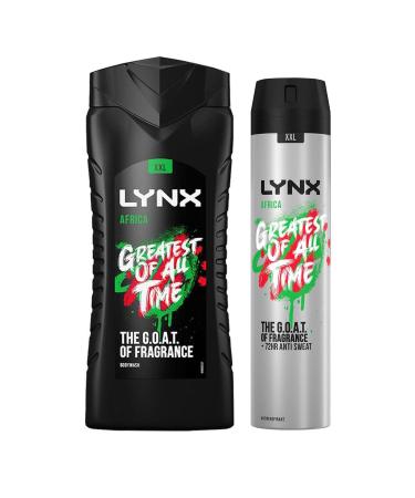 Lynx 12 Hour Refreshing Africa Shower Gel 500 with Lynx 72 Hour Fresh Anti-Perspirant 250ml Leaving you smelling great Dermatologically Tested Keep Smelling Irresistible!