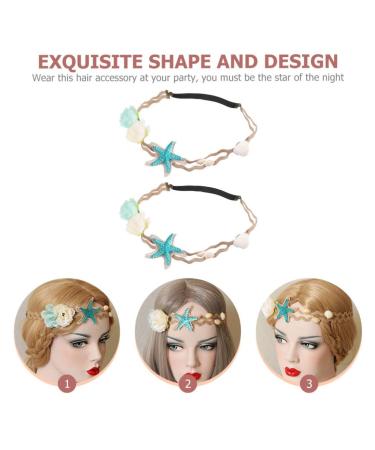 KALLORY Seashell Headband Set - Boho Ocean Hair Accessories for Girls - Buy Online on SooperMarket.com
