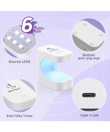 btartboxnails Nail Tips Builder Gel - Long Lasting 15ml with Portable Nail Lamp | 30+ Days French Protection Ideal for Nail Art & Extensions - Buy Online on SooperMarket.com