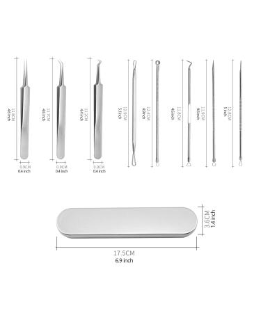 Schwarzkopf Acne Pin Set - 8-Part Stainless Steel Clips for Beauty Salon & Home Use - 1 Pack Silver - Buy Online on SooperMarket.com