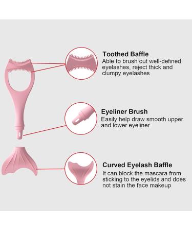 Silicone Makeup Stencil - Multifunctional Eyeliner Stencils - Makeup Applicator Tool for Winged Eyeliner Lashes Lip Liner Beauty Ruler Eyeliner Molds Dalynn Pink - Buy Online on SooperMarket.com