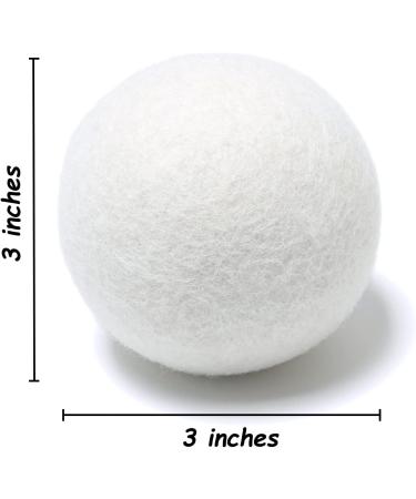 Hoappa 4Pcs 3 inches Wool Dryer Balls and 2 Pack Mesh Laundry Bags in 2 Sizes ( 12 x 16 inches 16 x 20 inches ) - Buy Online on SooperMarket.com