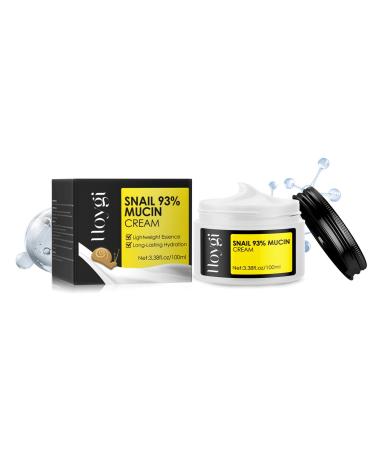 Snail Mucin Moisturiser Snail Cream Snail Mucin Cream with Hydrolyzed Collagen and Snail Filtrate Extract Anti Aging Face Cream for Hydrating Anti Wrinkles - Smooth Fine Lines - Anti Aging