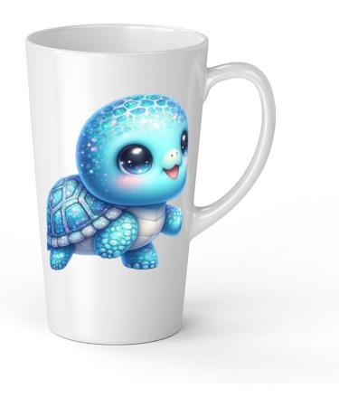 White Ceramic Baby Turtle Mug - Large 483 ml Perfect for Hot Chocolate or Milk Fun and Easy to Use - Buy Online on SooperMarket.com