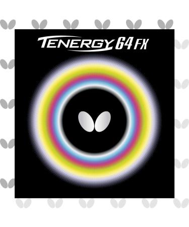 Butterfly Tenergy 64 FX Table Tennis Rubber Table Tennis Rubber | 1.7 mm, 1.9 mm, or 2.1 mm | Red or Black | 1 Inverted Table Tennis Rubber Sheet | Professional Table Tennis Rubber 2.1 Black