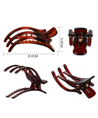 Aaiffey Alligator Clips for Hair - 3Pcs Women's French Curved Medium Hair Clips - Buy Online on SooperMarket.com
