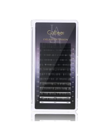 Eyelash Extensions Classic Eyelash Extension Premium Single &Classic Lashes 0.15 Thickness D Curl 9-15mm Mixed Tray Natural Semi Permanent Eyelashes Soft Application-Friendly (D 0.15 9-15 Mixed) 0.15-D MIX 9-15mm