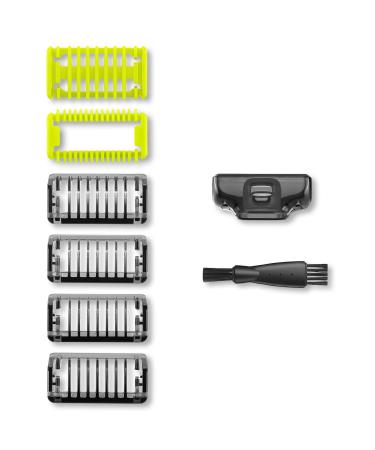 Guide Comb Guards Body Skin for Philips OneBlade & One Blade Pro Qp2520 Qp2530 Qp2620 Qp2630 Qp6510 Qp6520 Face Hair Clippers Beard Trimmer Replacement Pack Kit 6pc