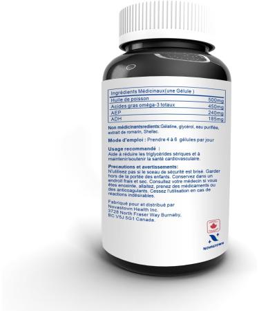 FEMMEROL Omega 3 Fish Oil 120 Capsules 2000mg Per Serving - Enteric Coated Deep Sea Fish Oil Supplements with 1800mg EPA and DHA for Healthy Brain Heart and Cardiovascular - 90% Purity - NON GMO - Buy Online on SooperMarket.com