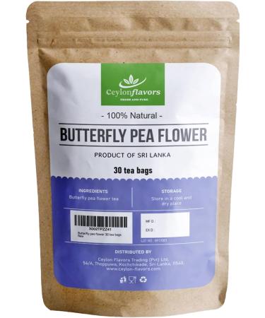 Ceylon Cinnamons Dried Butterfly Flowers Matcha Tea Pack of 25 Tea Bags - Buy Online on SooperMarket.com