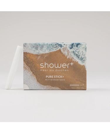shower+ Salt Shower Sticks+ | Pack of 7 Pure Stick+ | Mediterranean Salt Mediterranean Salt 1 piece (pack of 7)