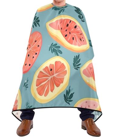 Kigai Cartoon Lemon Barber Cape - Waterproof Hair Cutting Cape for Men & Women | Adjustable Snap Closure Professional Salon Hairdressing Cape - Buy Online on SooperMarket.com