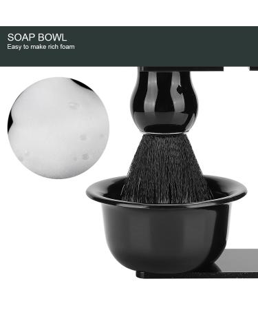 Ankroyu 3-Part Men's Beard Shaving Set - Razor Stand Brush & Shell for Perfect Grooming - Buy Online on SooperMarket.com