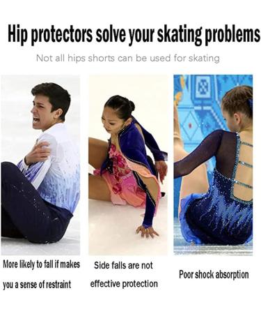 LIUHUO Hip Pad Protector Padded Shorts - Black Small for Ski, Roller Skating, Snow Crash - Tailbone & Butt Protection - Buy Online on SooperMarket.com