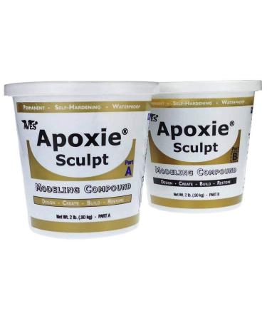 Aves Apoxie Sculpt - 2 Part Modeling Compound (A & B) - 4 Pound, Natural