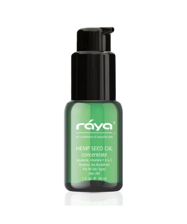Raya Hemp Seed Oil Facial Serum: Nourishing Hemp Oil for Skin & Face Anti-Aging Face Oil for Mature Skin Deep Moisturizing Facial Oil for Dry Skin Acne Prone Care Radiant Hemp Face Moisturizer