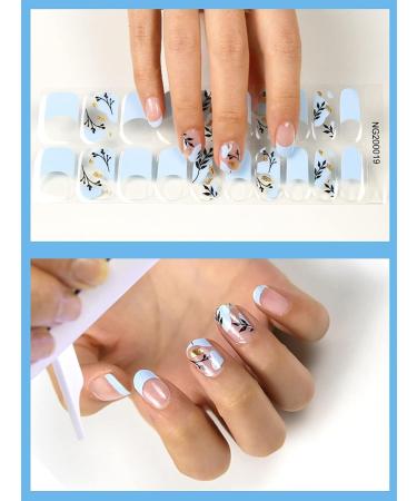 Kalolary 20PCS Nail Gel Polish Strips - Self-Adhesive Full Wraps Stickers with Nail File - UV/LED Lamp Required (NJTZ-19) - Buy Online on SooperMarket.com