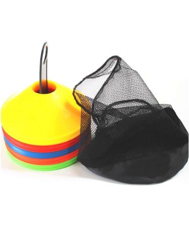 YOQXHY Soccer Cones (50 Pcs) - Agility Training Cones with Carry Bag for Kids Football Basketball Drills - Field Markers in 5 Colors - Buy Online on SooperMarket.com