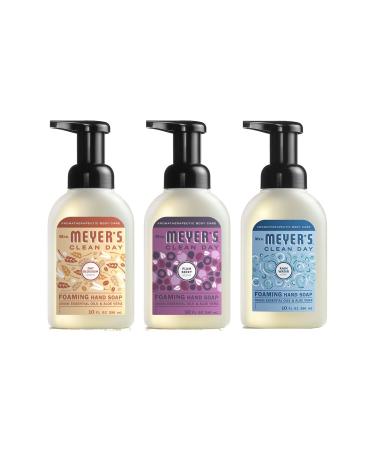 MRS. MEYER'S CLEAN DAY 3 Scent Foaming Hand Soap Variety Pack 10.5oz 1 Oat Blossom 1 Plum berry 1 Rainwater 3 CT