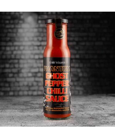 NEW Phantom Ghost Pepper Sauce 250ml 38% Ghost Pepper - Chilli Wizards