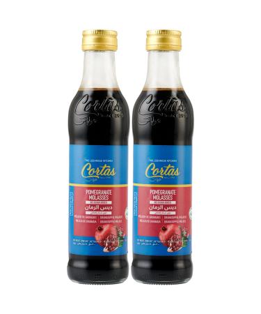 Cortas  Pomegranate Molasses, No Sugar Added , 300ml (10 fl. oz), Pack of 2