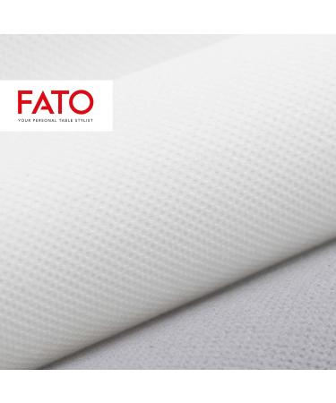 Fato Disposable Paper Napkins - 40 Pack Soft & Gentle 2-Layer White Napkins 38x38 cm FSC Certified 100% Pure Cellulose - Buy Online on SooperMarket.com