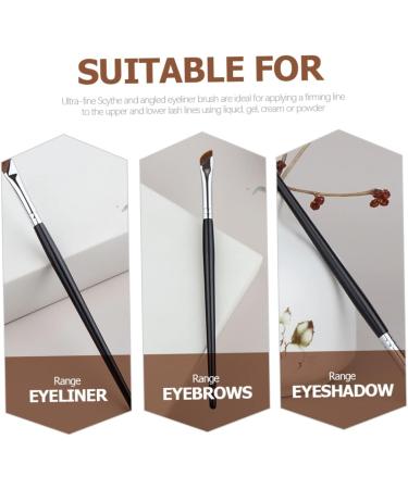 Baluue 4 Pcs Eyebrow Brush Eyeshadow Concealer Brush Eyeliner Brush Angled Eye Shadow Brush Wood - Buy Online on SooperMarket.com