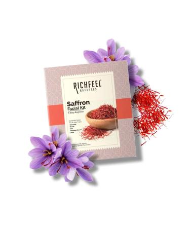 Richfeel Saffron Facial Kit for Radiant & Glowing Skin - Suitable for All Skin Types | 30 g